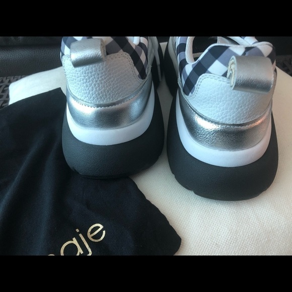 Maje Houndstooth Sneakers Size 41 - Picture 8 of 16